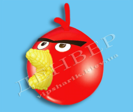 Шар-сюрприз Енгри Бердс красный на 100 шаров
