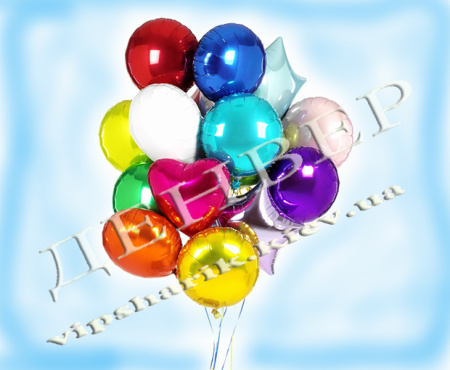 Букет гелиевых шаров "Искры и салют"