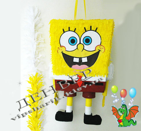 Пиньята Губка Боб+бита
