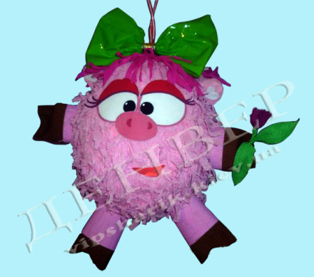 Пиньята Нюша смешарик+бита