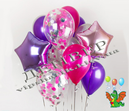 Букет гелиевых шаров "Сюрприз"