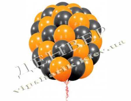 Букет гелиевых шаров &quot;Черный апельсин&quot;