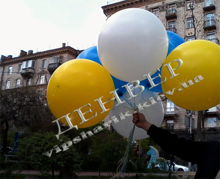 Шар гелиевый 50 см разноцветный