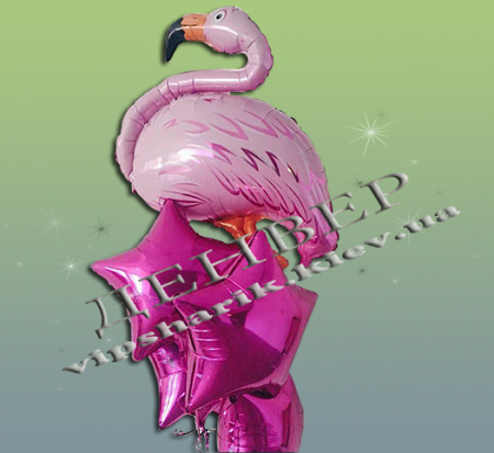 Звездный розовый фламинго