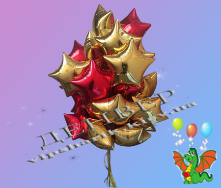 Букет гелиевых шаров "Звездное небо"