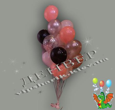 Набор шариков Персик