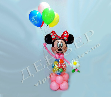 Минни маус-сюрприз с шарами