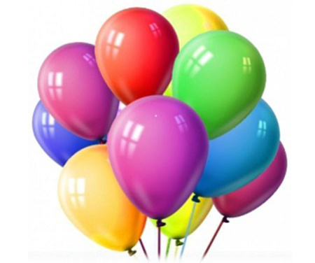 Шарик с гелием 12&quot; (30 см) пастель ассорти  (без HF). Арт.100104