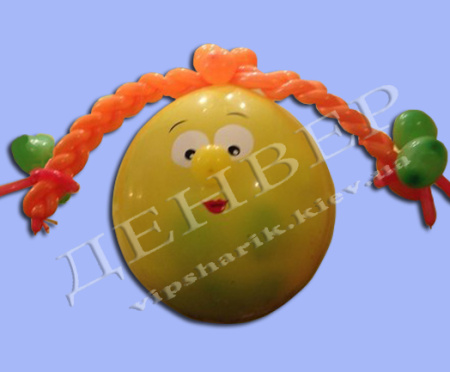 Шар-сюрприз "Косичка" на 100 шаров