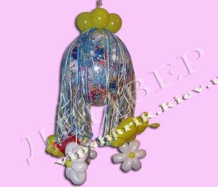 Шар-сюрприз на 150 шаров &quot;Бабочка&quot;