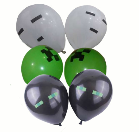 Шарики латексные с гелием Майнкрафт 14&quot;