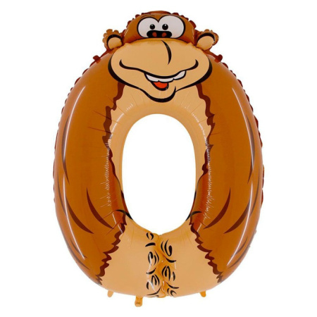 Цифра 0 зверята 1м