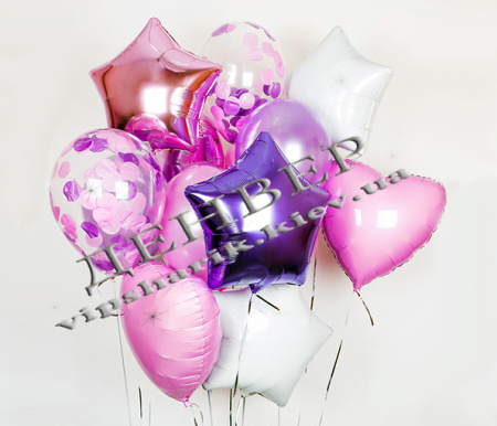 Букет гелиевых шаров "Романтик"