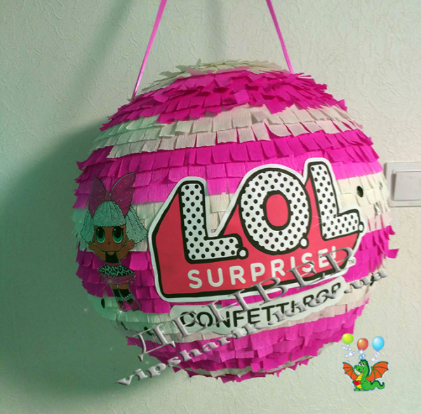 Пиньята ЛОЛ горошек+бита