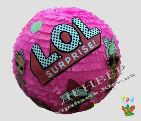 Пиньята ЛОЛ малина+бита