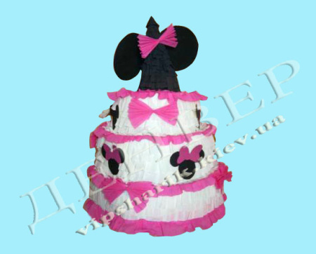 Пиньята торт Минни Маус+бита