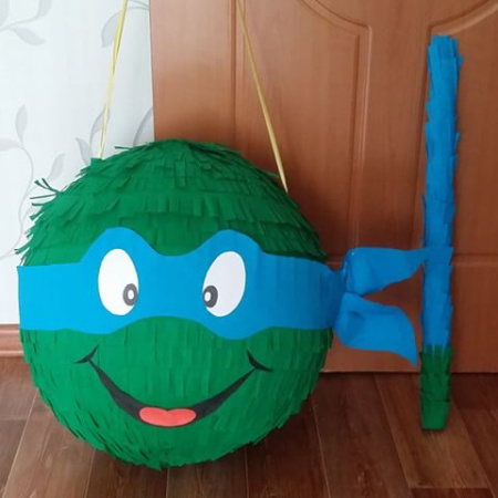 Пиньята черепашка Ниндзя Леонардо+бита