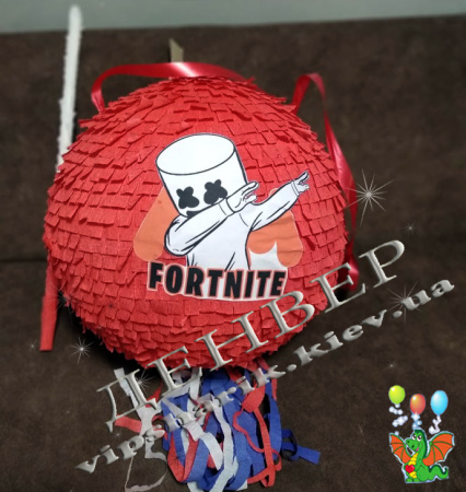 Пиньята Фортнайт Маршмеллоу+бита
