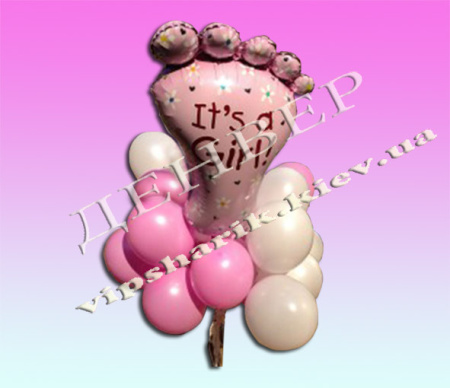 Букет гелиевых шаров "Роддом"