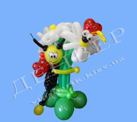 Пчеленок Флип с букетом  (арт. Ц11134)