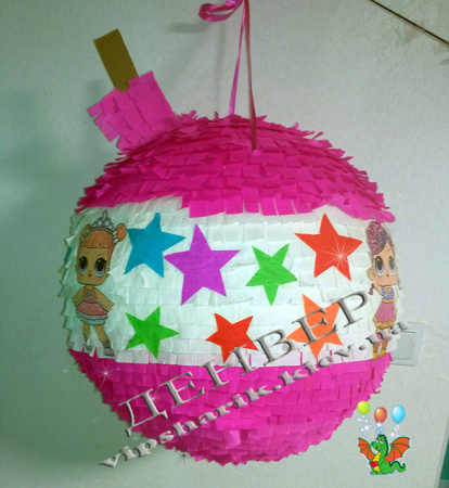 Пиньята ЛОЛ звездочки+бита